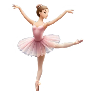 Icon for Ballet: a theater stage with silhouette of a ballerina in an elegant pose, surrounded by spotlight and stage lights. The icon should convey the grace and beauty of ballet, with focus on the dancer and the dramatic lighting. Transparent background. sticker