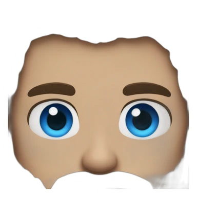 Batman Blue Eyes Brown Beard Muscle sticker