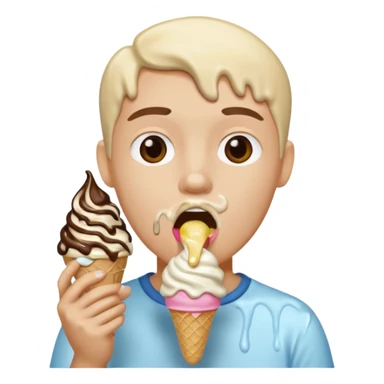 Sprunki gray eating ice e sticker