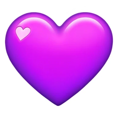Neon purple heart sticker