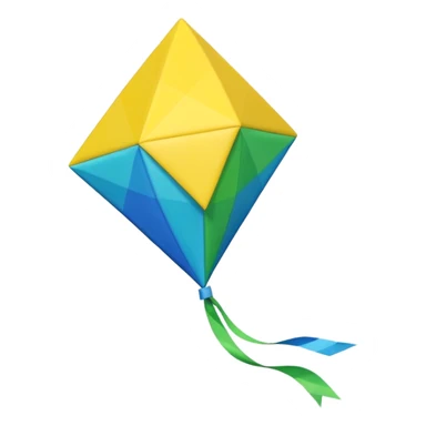Kite 3D emoji sticker