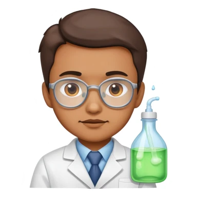 a scientist with lotion and baby oil everywhere sticker