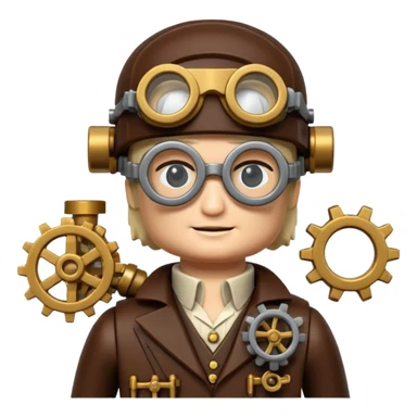 Steampunk Inventor lego sticker