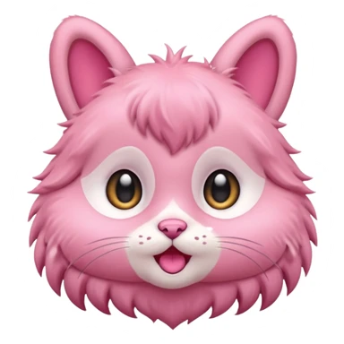Labubu character, pink color, mischievous sticker