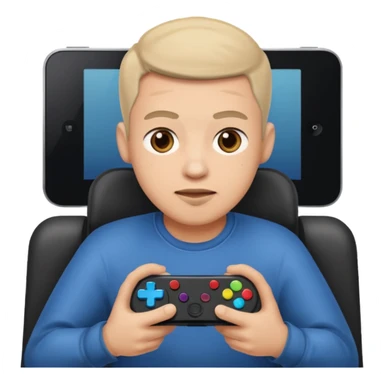 A disabled man playing vidéo game sticker