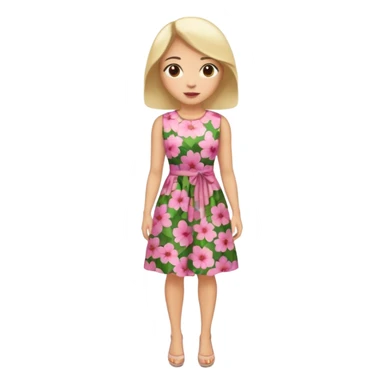 ligth woman wearing housewife clothes full body  sticker