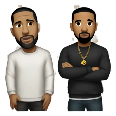 kendrick and drake sticker