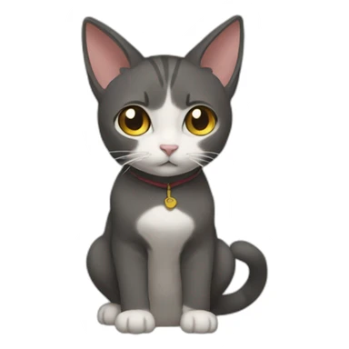 Cat gojo anime sticker