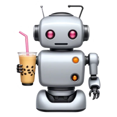 Boba tea robot 3 sticker