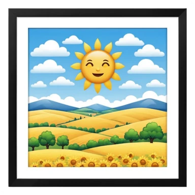 sunny weather france sticker
