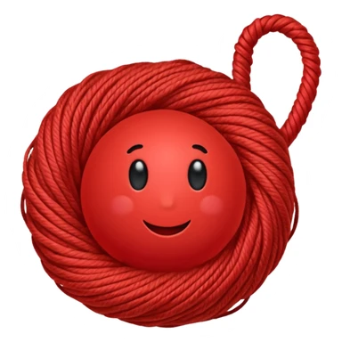 red ball of yarn sticker