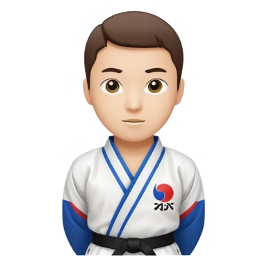 dobok taekwondo sticker
