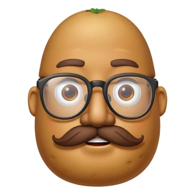 hipster potato head sticker