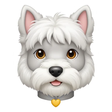 schnauzerwhite mini schnauzer sticker