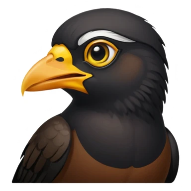 A common myna bird emoji sticker