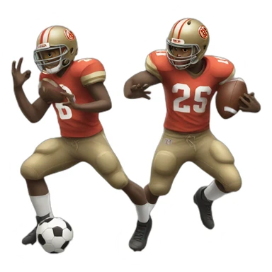 Monkey playing football  sticker