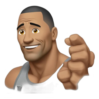 the rock johnson sticker
