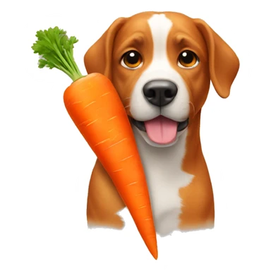 dog carrot sticker