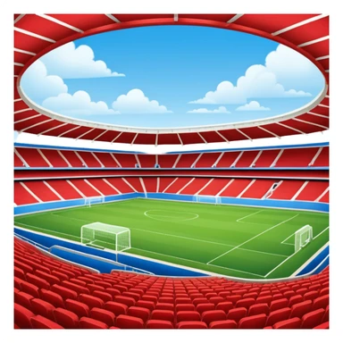 soccer stadium (#00A3E0) and red (#F9423A) sticker