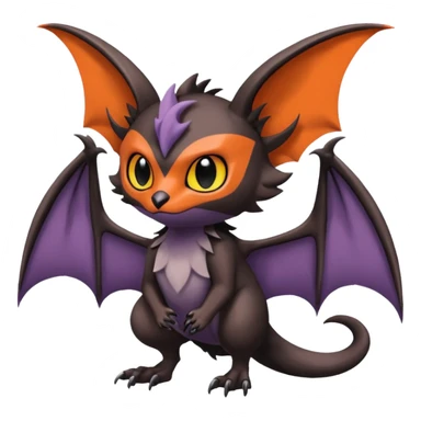  Noibat-Noivern-Trico-Litten-Hybrid with huge bat wings for ears sticker