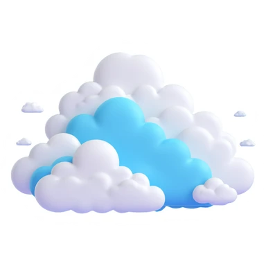 clouds in a blue sky sticker