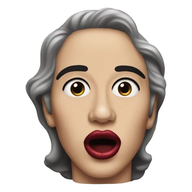 The lips from Rocky horror picture show sticker