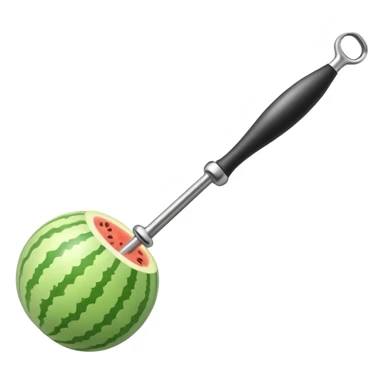 Melon baller sticker