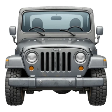 Old Jeep wrangler grey sticker