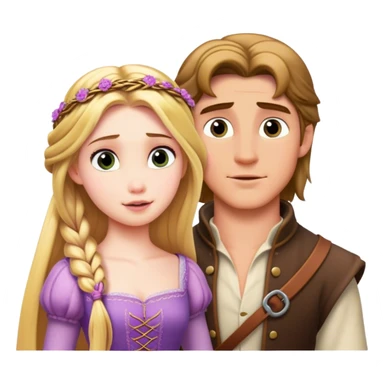 Rapunzel and Flynn sticker