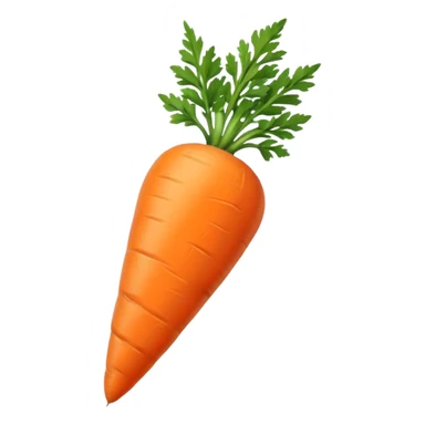 A single carrot sticker