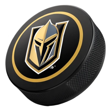 Vegas Golden Knights Second Logo on a Hockey Puck sticker