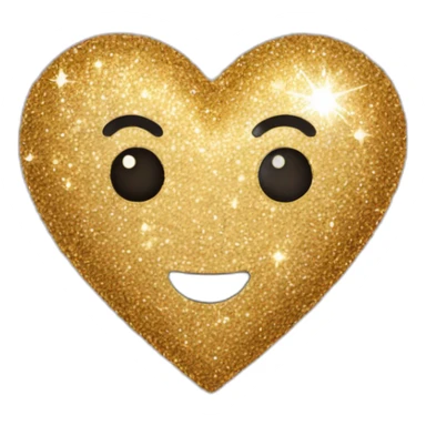 coeur avec des paillettes sticker