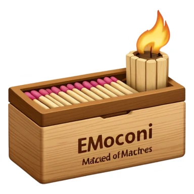 box of mathces sticker