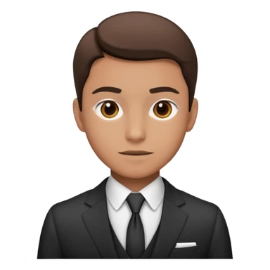 a liittle tired and frustrated entepreneur (only his face). with suit and only a little bit emotional face. young entepreneurs with various suits, but in classic colours. various hair. one person per one emoji. give me a few options. not so tired, more like normal face. not too irritated. sticker