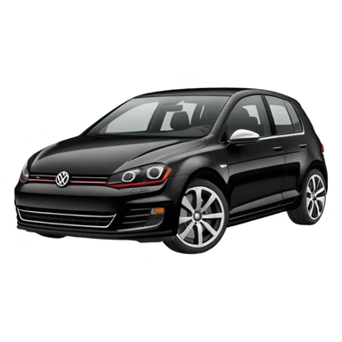 full black golf mk7  sticker