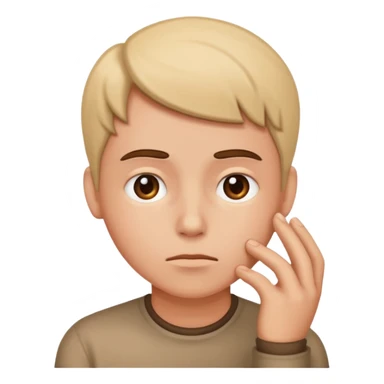 thinking or trying to remember sticker