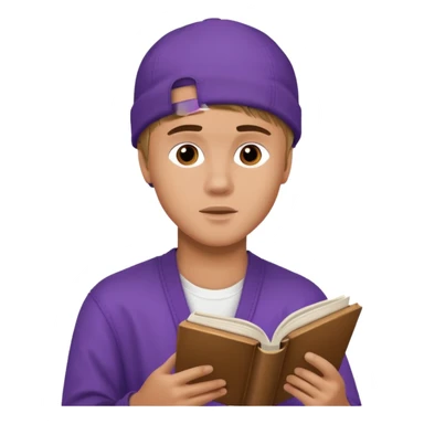 justin bieber read book sticker