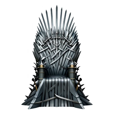 Iron throne made of swords from Game of Thrones sticker