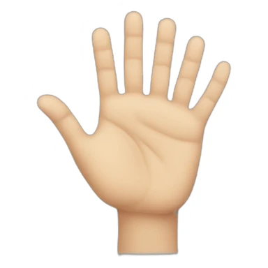 a hand with six fingers sticker