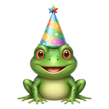 Frog celebrating birthday  sticker