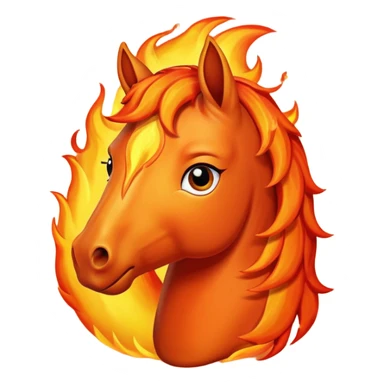 Happy fire horse emoji sad fire horse emoji worried fire horse emoji sticker