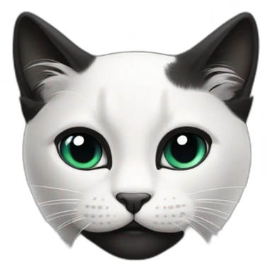 Gato blanco y negro con una corona sticker