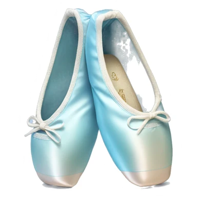 pastel blue ballet pointe shoes sticker