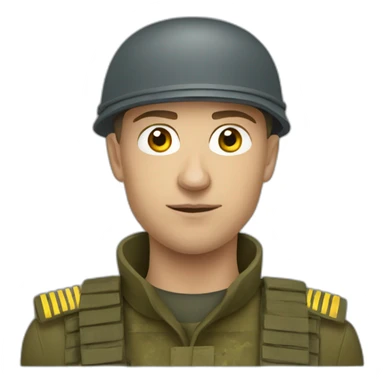 Ukrainian soldier sticker