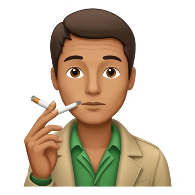 Guy smoking weed sticker