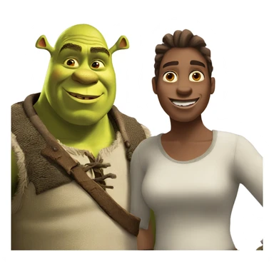 Shrek and donkey sticker