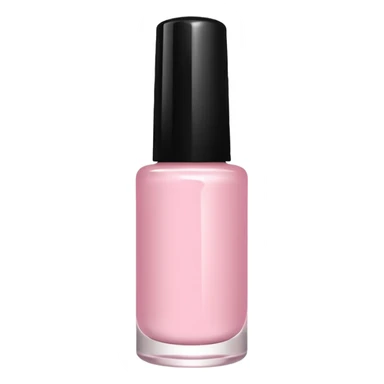 light pink nail polish bottle sticker