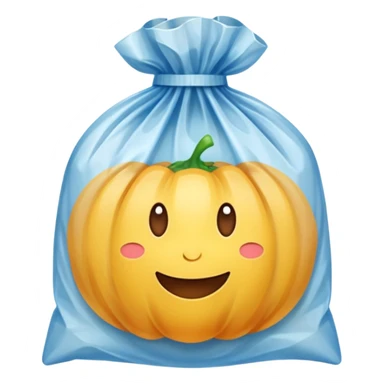 polythene grocery bag sticker