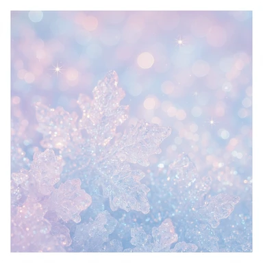 aesthetic ice, sparkling, pastel colors, dreamy, delicate details sticker