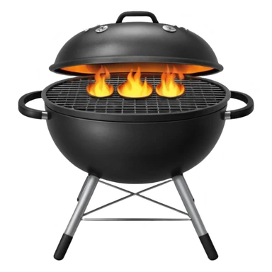 Grill – round charcoal or gas grill sticker